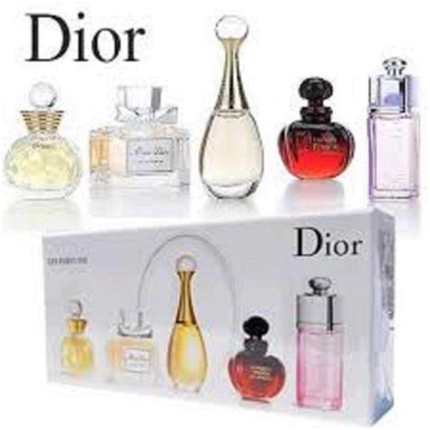 dior 5 in 1 miniature perfume set|christian dior perfume miniature sets.